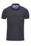 Herren Poloshirt QUIET , black, M 