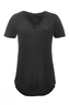 Damen T-Shirt LUREX , black, XS 
