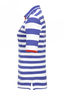 Damen Poloshirt STRIPES , white/ blue, XL 