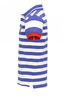 Kinder Poloshirt STRIPES , white/ blue, 104/110 