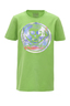 Kinder T-Shirt RAINBOW PRINT , bright green, 140/146 