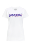 Damen T-Shirt SANSIBAR , white / blue, M 