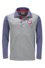 Herren Rugby Shirt EDITION 78 , greymelange, XL 