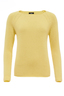 Damen Pullover Basic Art 904 , Gelb, M 