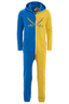 Unisex Jumpsuit , Blue/Yellow, XS 