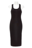 Damen Kleid Rippe , black, XL 