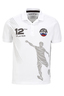 Herren WM Poloshirt , white, L 