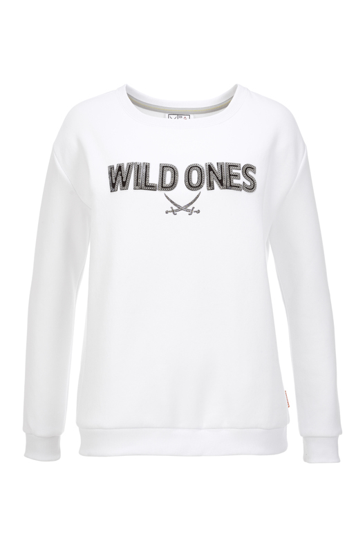 Damen Sweater WILD ONES , white, XXS 