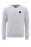 Herren Sweater Logo , silvermelange, S 