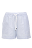 Damen Shorts Leinen , blue/ white, M 