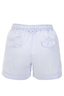 Damen Shorts Leinen , blue/ white, XL 
