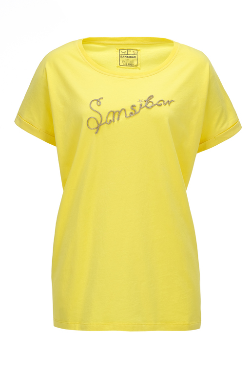 Damen Oversize T-Shirt Sansibar , yellow, M 