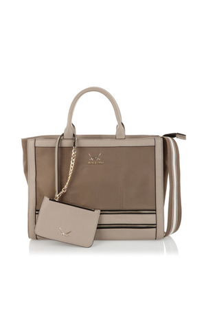 SB-1279-037 Shopper Bag , one size, TAUPE 
