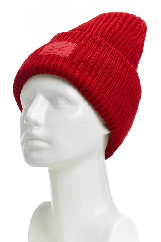 Damen Cashmere Mütze , RED, ONE SIZE 