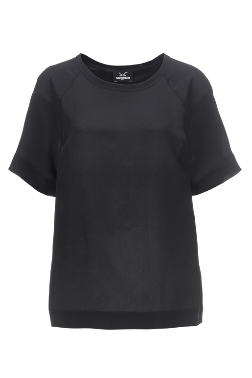 Damen T-Shirt SILK , black, XXL 
