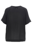 Damen T-Shirt SILK , black, L 
