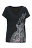 Damen T-Shirt BIKE RIDER , black, L 