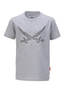 Kinder T-Shirt SWORDS , silvermelange, 104/110 