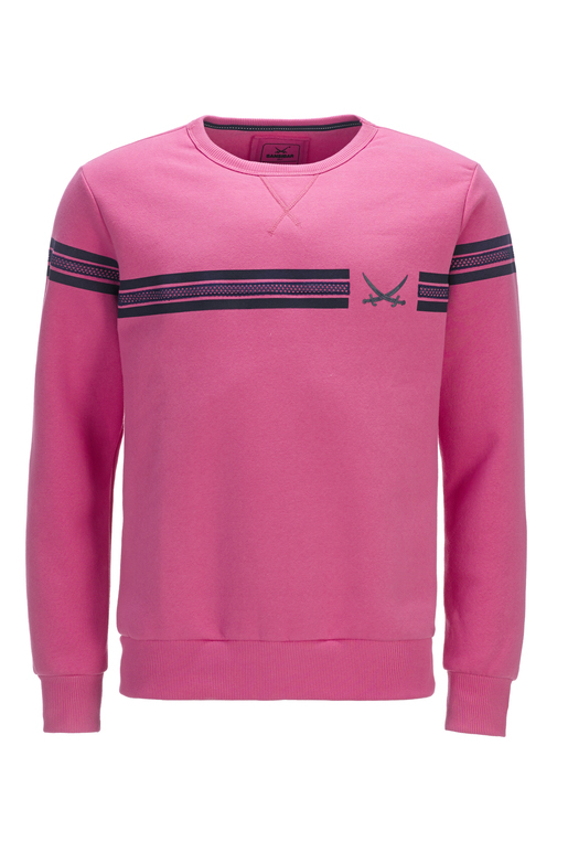 Herren Sweater STRIPES , pink, XXXL 