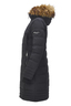 Damen Mantel AAFKE Webpelz , BLACK, XL 