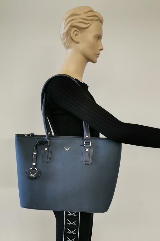 SB-2005-158 Shopper Bag , ONE SIZE, BLUE 