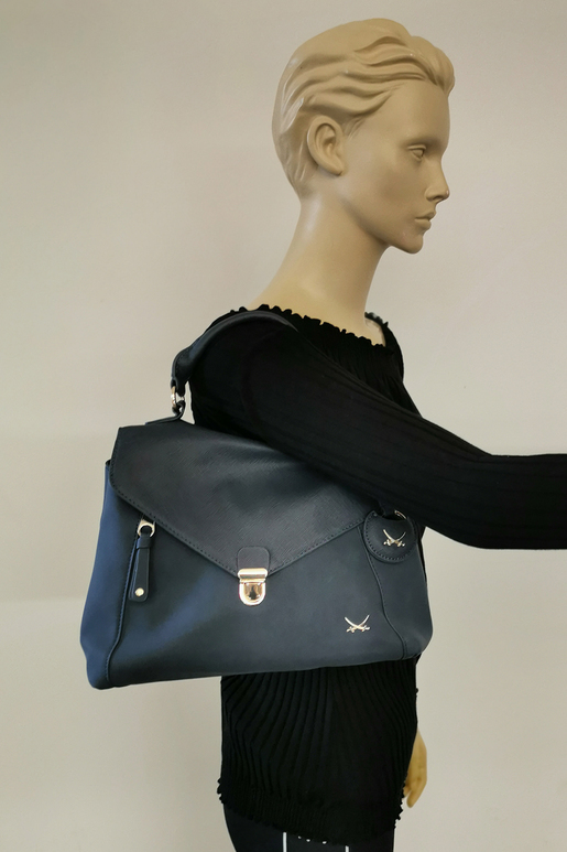 SB-2016-158 Flap Bag , ONE SIZE, BLUE 
