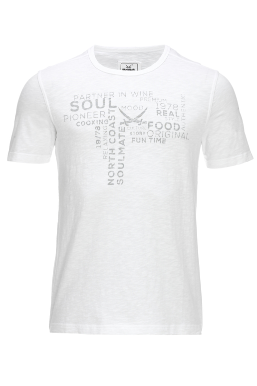 Herren T-Shirt SOUL FOOD , WHITE, L 