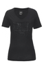 Damen T-Shirt WINE CLUB , BLACK, XS 