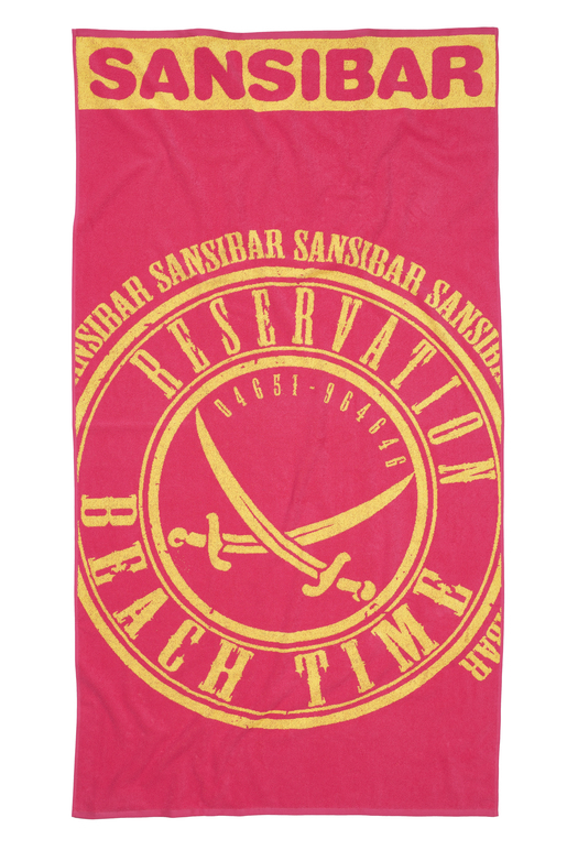 Strandtuch BEACH TIME | / Sansibar PINK , Fashion | YELLOW 100X180, Homewear 