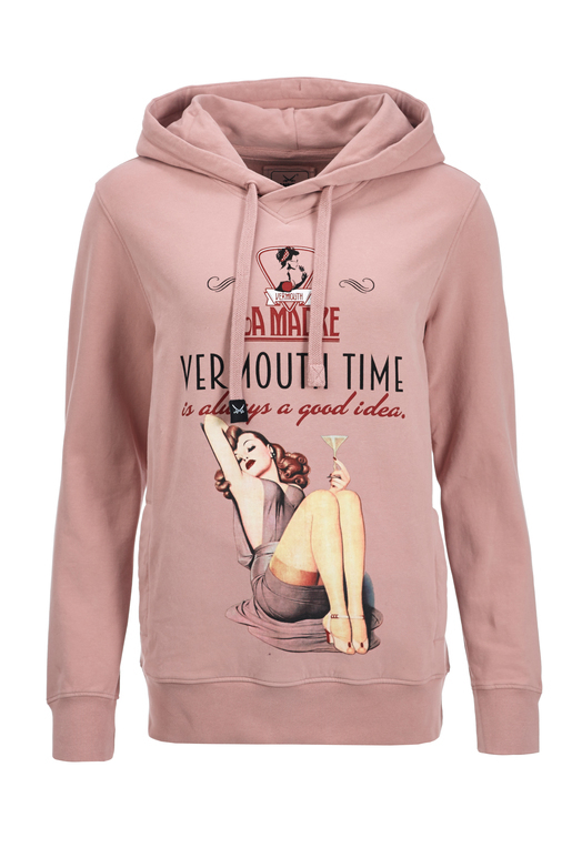 Hoody VERMOUTH TIME , ROSA, XS 
