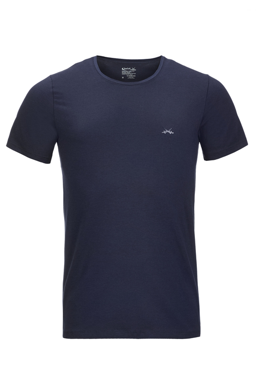Herren Basic T-Shirt , BLUEBERRY, L 