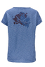 Damen T-Shirt RESPECT , BLUE, XXS 