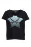 Damen T-Shirt STAR , BLACK, S 