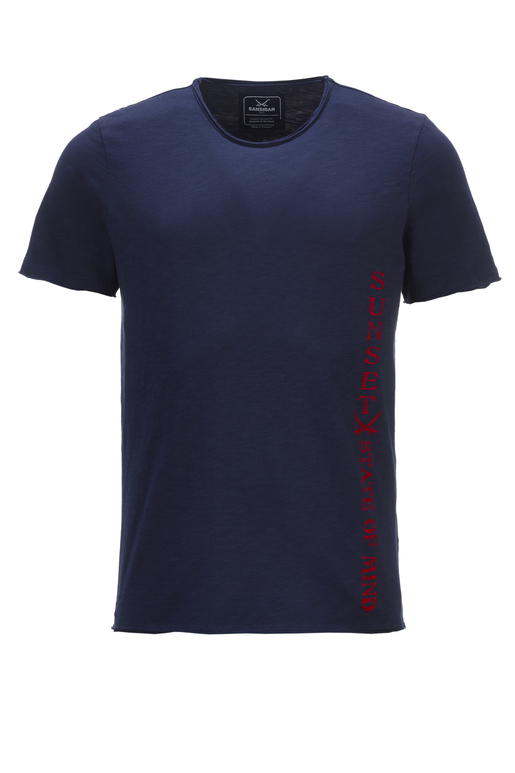 Herren T-Shirt STAR , NAVY, XL 