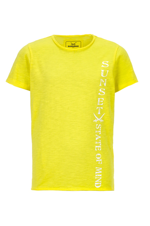 Kinder T-Shirt STAR , YELLOW, 128/134 