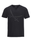 Herren T-Shirt VAGUE , BLACK, XXL 