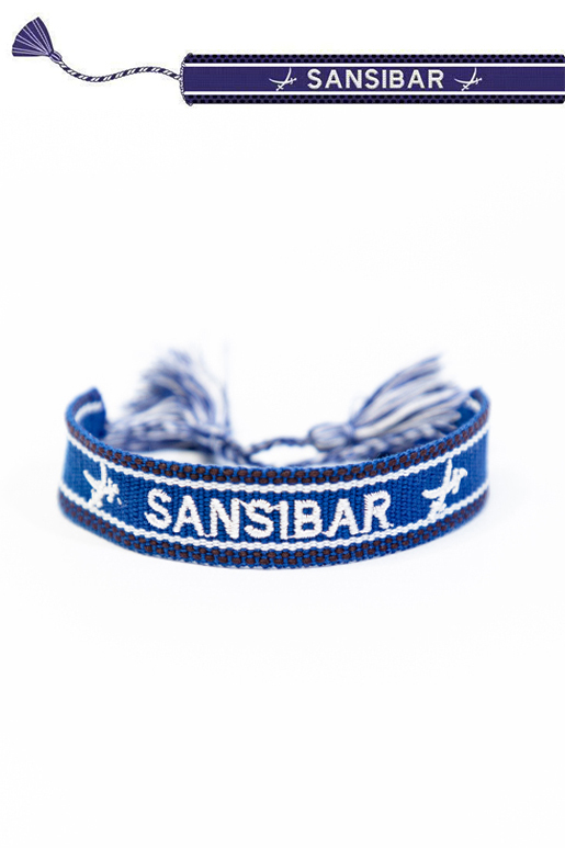 Sansibar Armband , DARK BLUE/ WHITE, ONE SIZE 