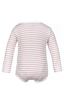 Baby Body STRIPES , PINK / WEISS, 62/68 