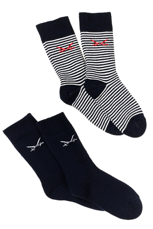 Kinder Frottee Socken Doppelpack , NAVY, 31-34 