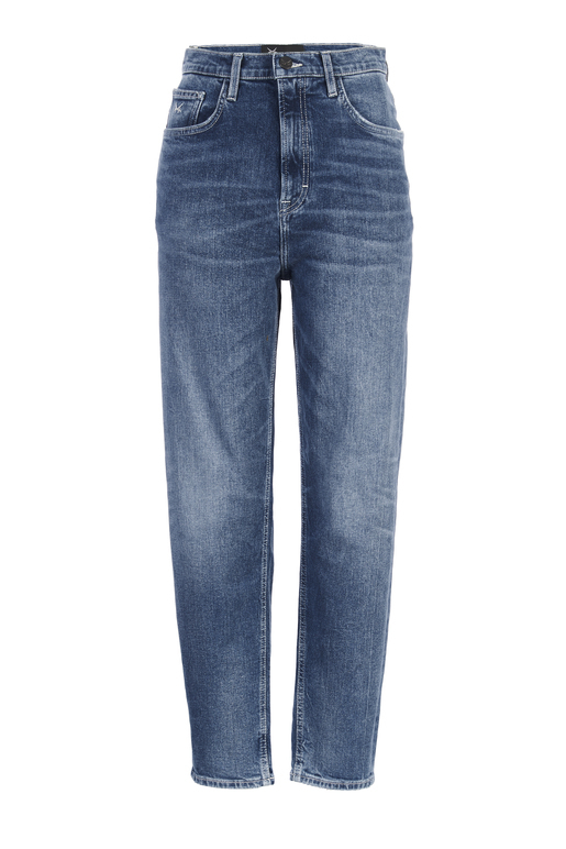 Damen Jeans MOM FIT , MID BLUE, 27/32 