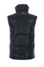 Damen Fake Leather Weste , BLACK, XXS 