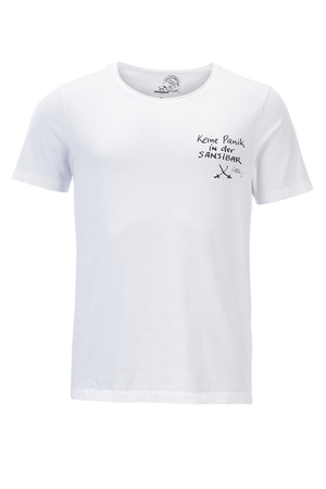 Herren T-Shirt UDO KEINE PANIK , WHITE, XXXXL 