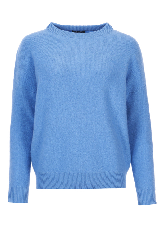 Damen Cashmere Pullover , AZUR BLUE, XL 