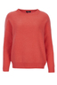 Damen Cashmere Pullover , CORAL RED, S 