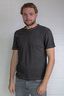 Herren T-Shirt PLAIN , BLACK, XL 