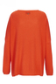 Damen Cashmere V-Neck Pullover , BURNED ORANGE, XL 