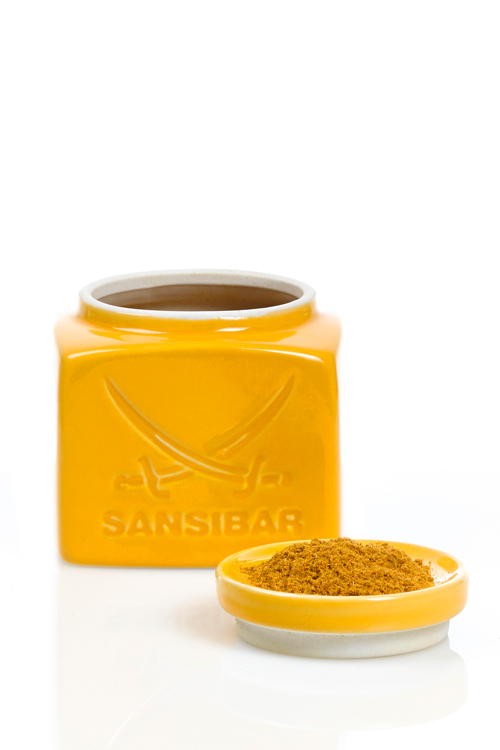Sansibar Curry Gewürz Darboven gelb 90g in Keramikdose 