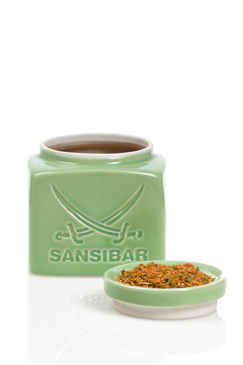 Sansibar Asia-Gewürzmischung Darboven grün 130g in Keramikdose 