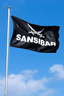 Sansibar Flagge 120 x 60 cm 155g/qm Fahne schwarz 