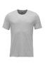 Herren T-Shirt BASIC silver-melange , Gr. XXS